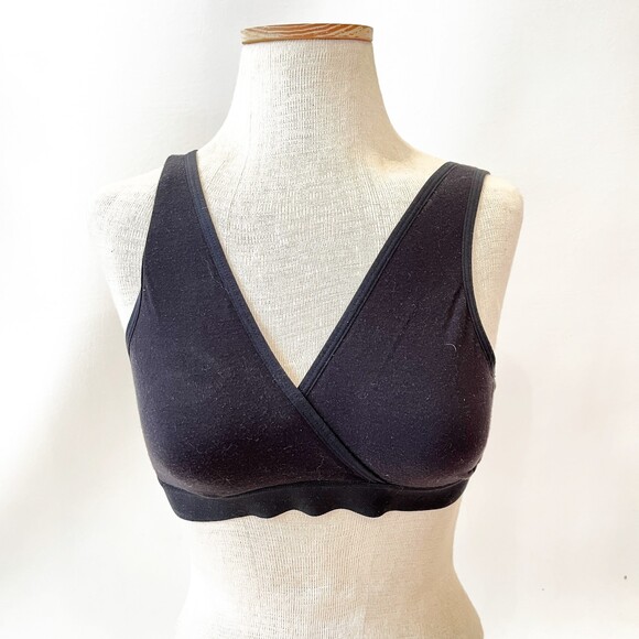 GAP Body Black Bralette 3Ply Lounge Medium Wireless Unpadded - Picture 1 of 10